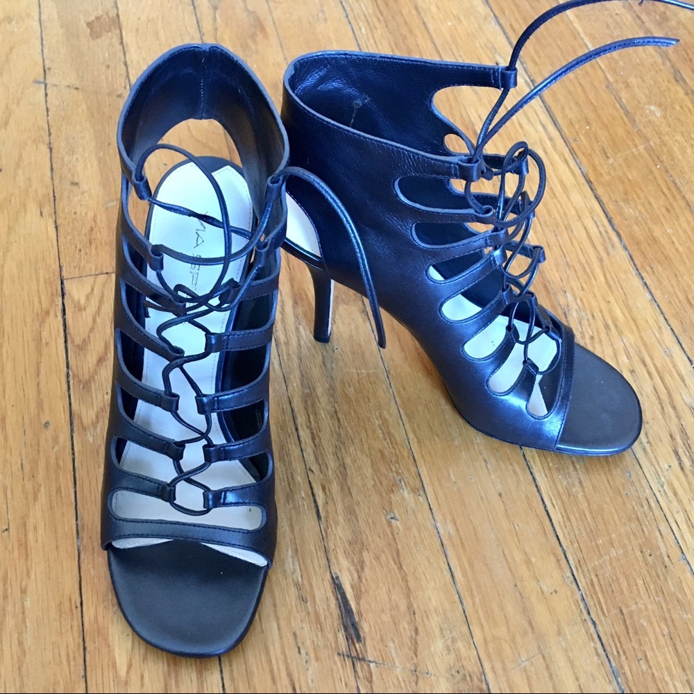 lace up stilettos